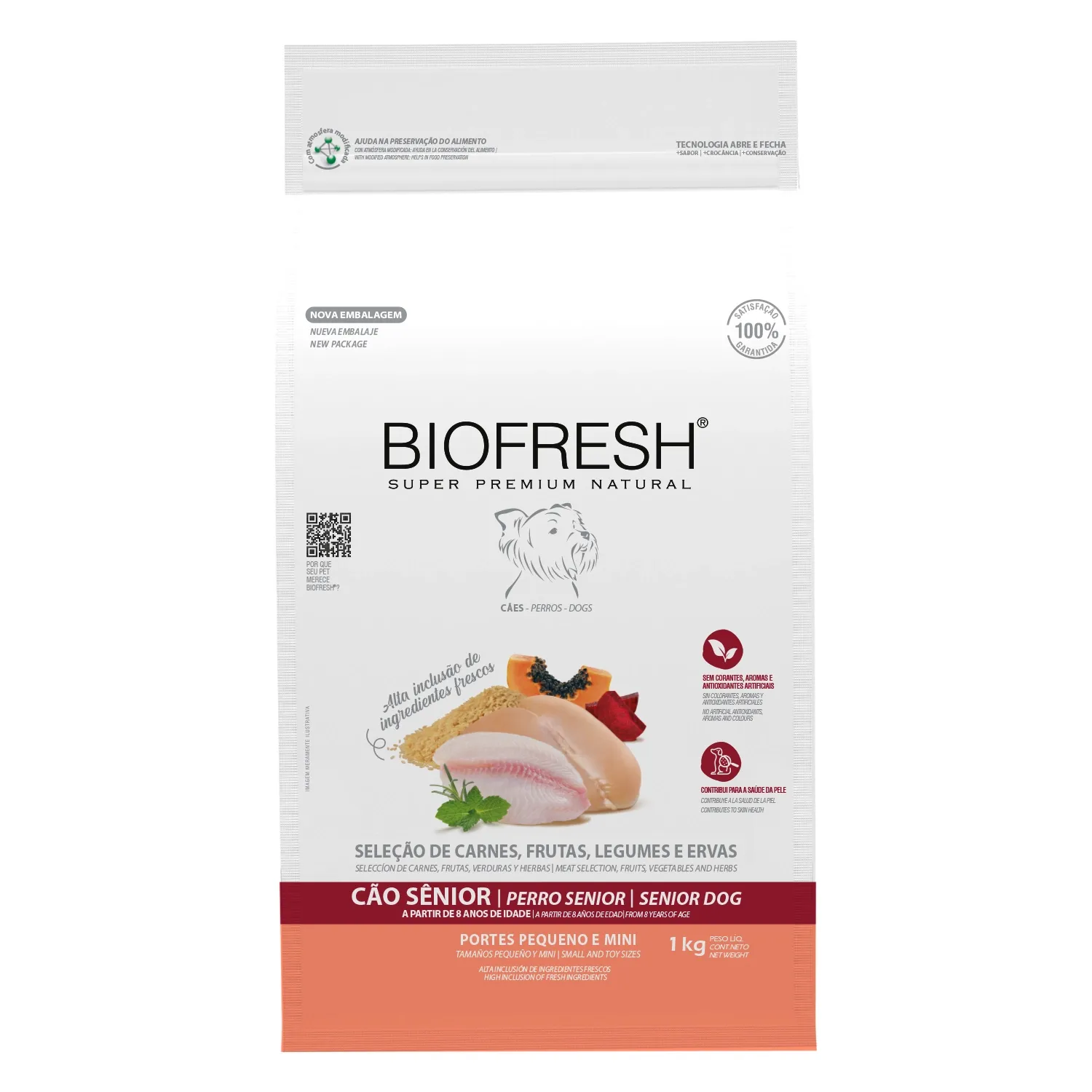 Ração Biofresh Cães Sênior Raças Pequenas e Minis