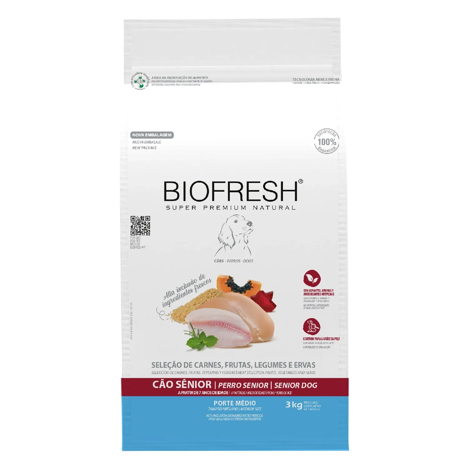 Ração Biofresh Cães Sênior Raças Médias