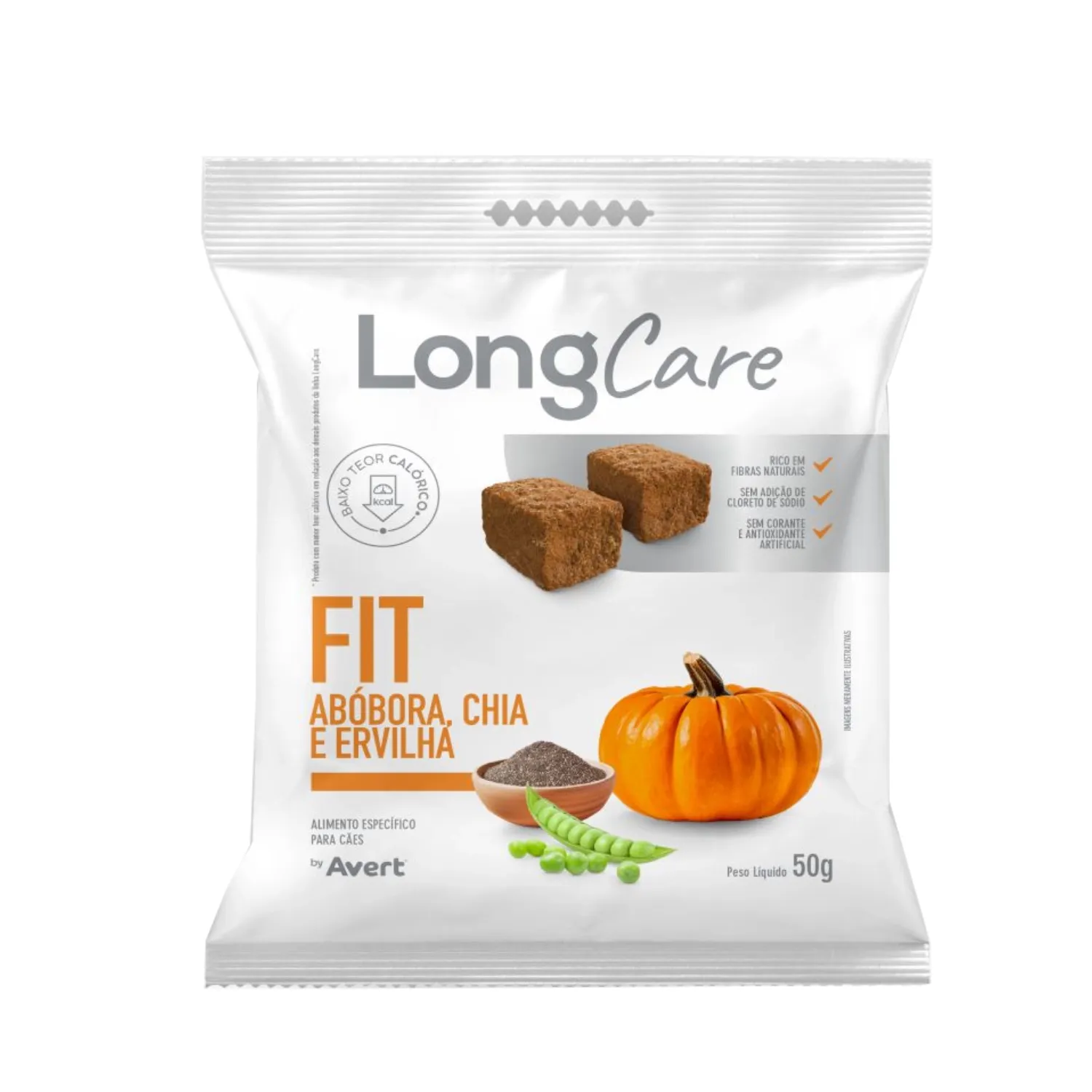 Petisco LongCare Fit para Cães Abóbora, Chia e Ervilha