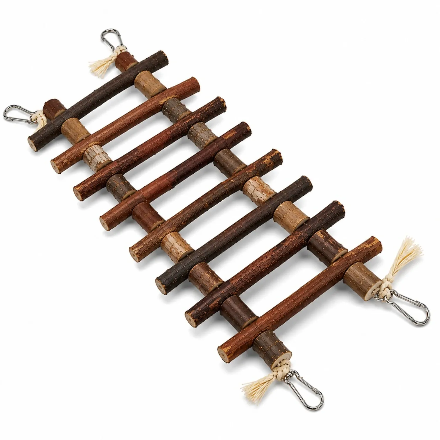 Passarela de Eucalipto Sisal para Aves Real Brinquedos Pet