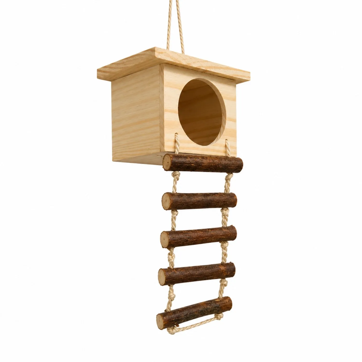 Toca Suspensa para Aves e Roedores Real Brinquedos Pet