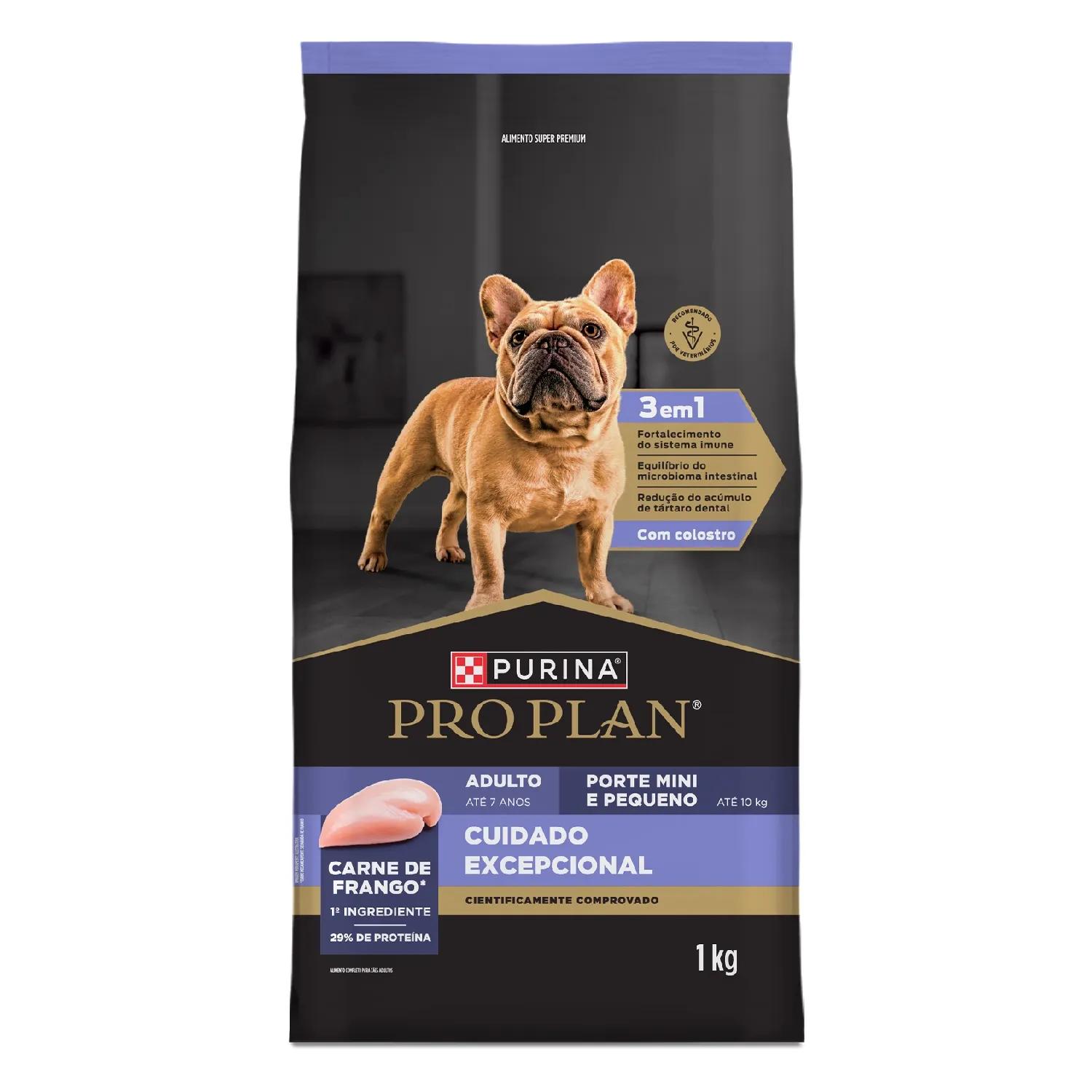 Ração Pro Plan Cuidado Excepcional Cães Adultos Mini e Pequeno Frango