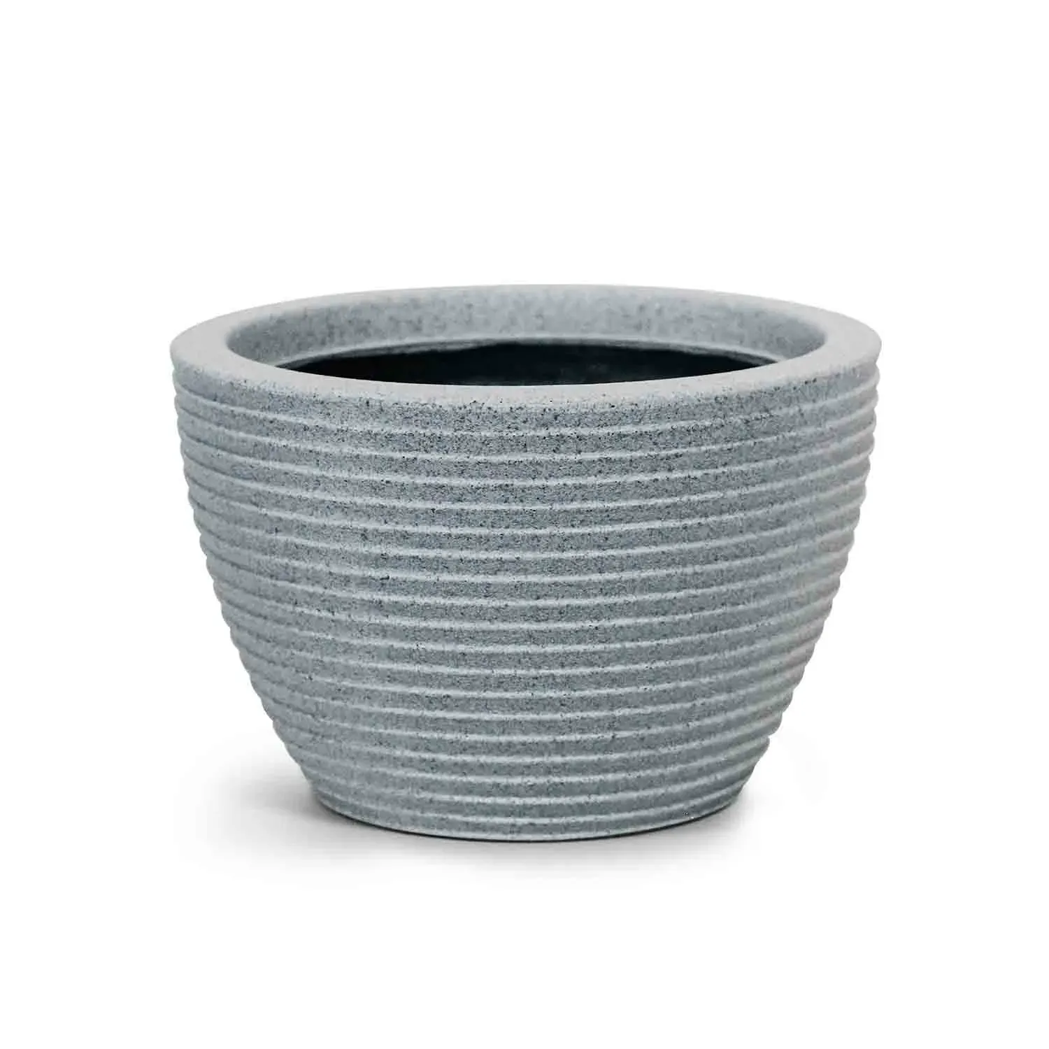 Vaso de Mesa Riscatto Oval Baixo Nutriplan Concreto