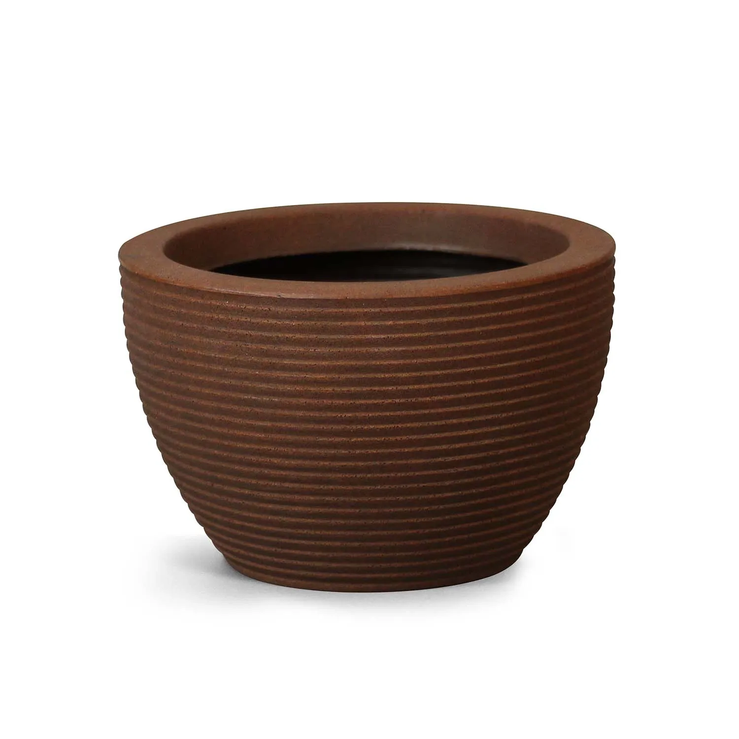Vaso de Mesa Riscatto Oval Baixo Nutriplan Ferrugem