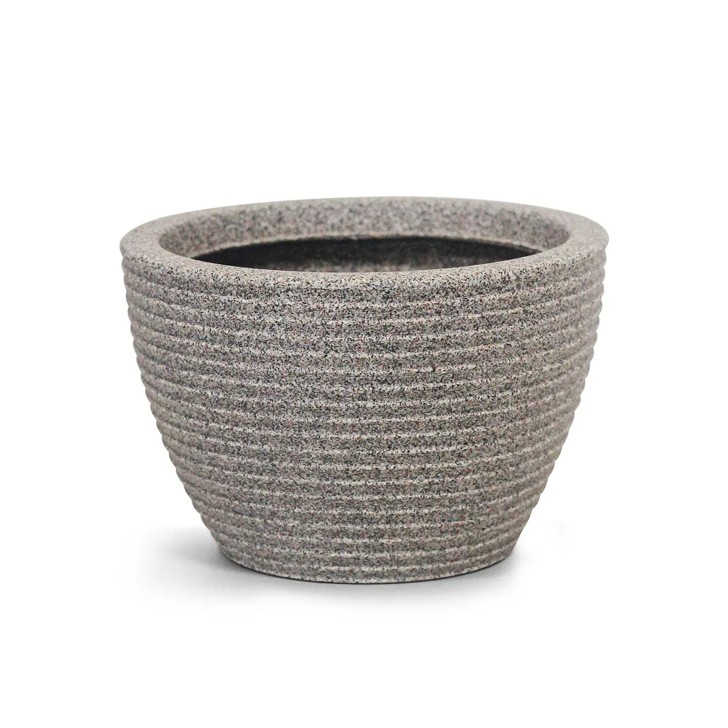 Vaso de Mesa Riscatto Oval Baixo Nutriplan Granito
