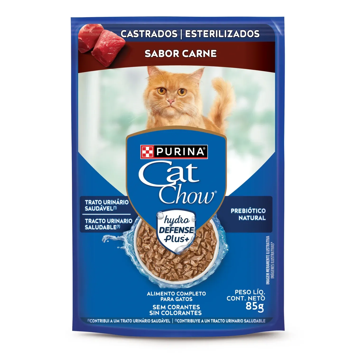 Ração Úmida Cat Chow Castrados Carne