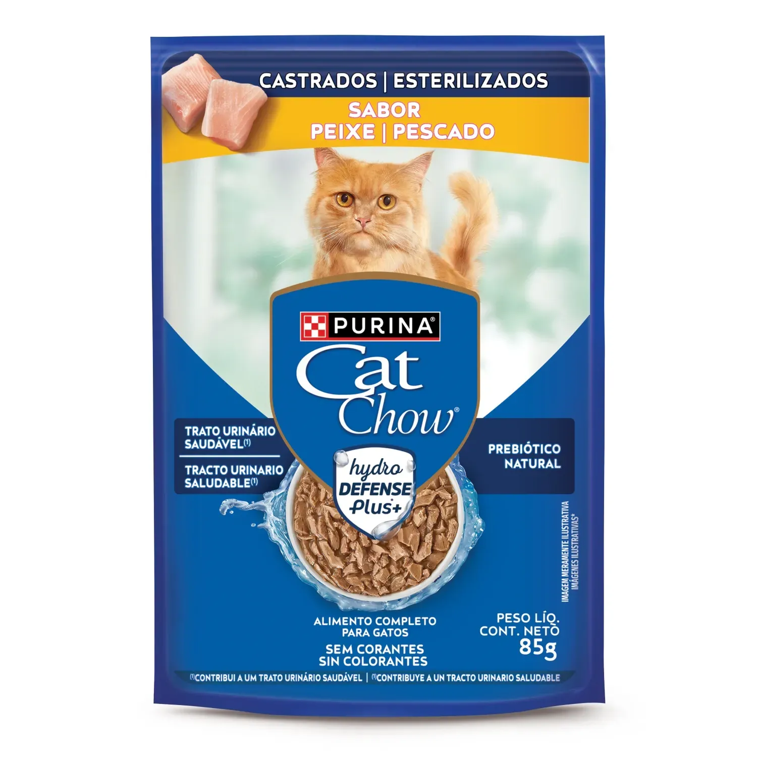 Ração Úmida Cat Chow Castrados Peixe