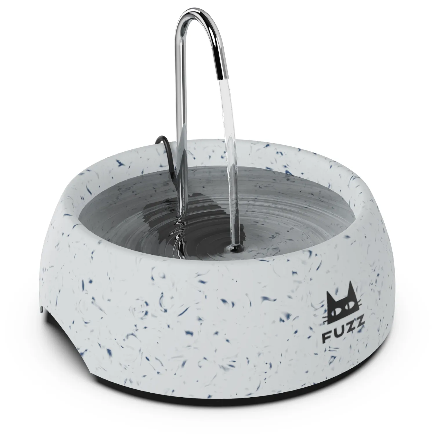 Fonte para Gatos Fuzz Mármore Cinza
