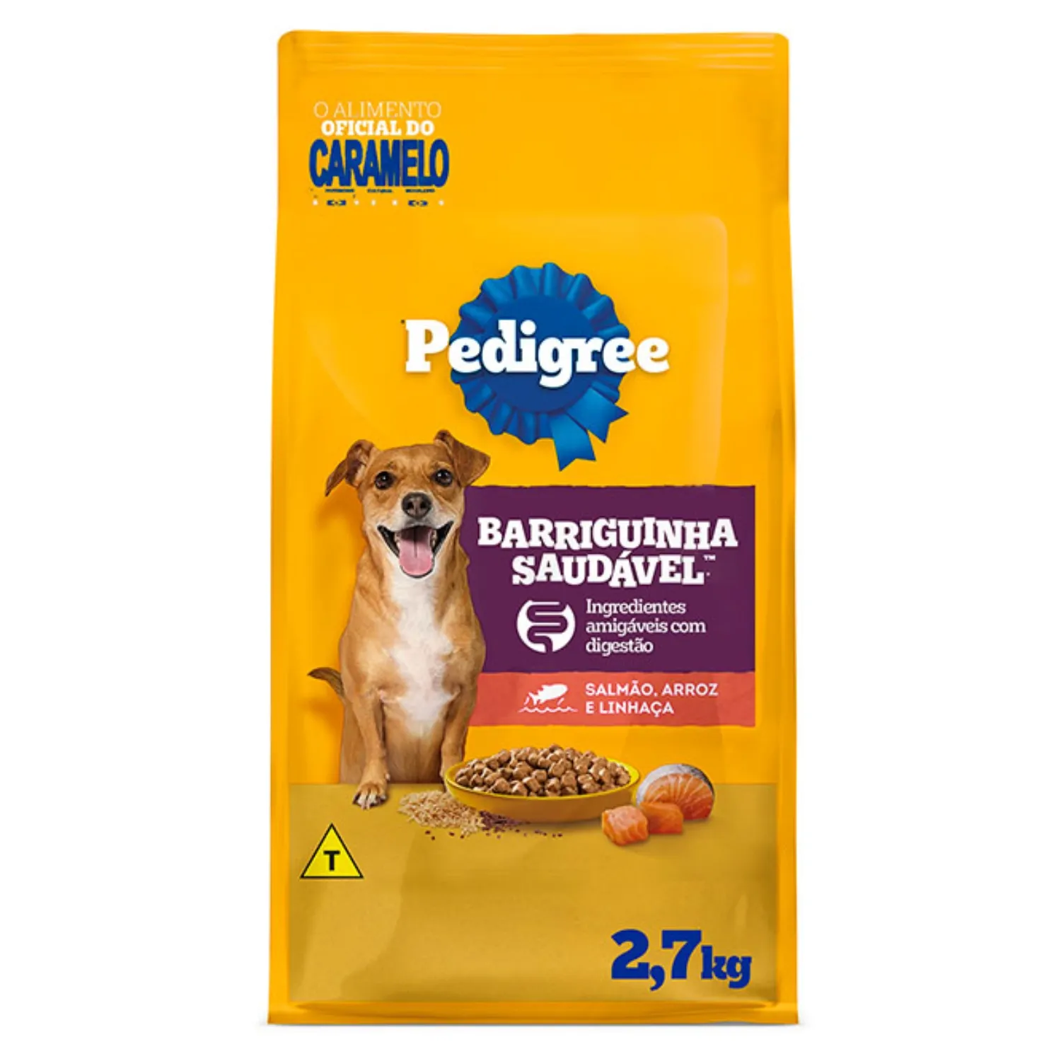 Ração Pedigree Barriguinha Saudável Salmão Cães Adultos Raças Pequenas e Minis