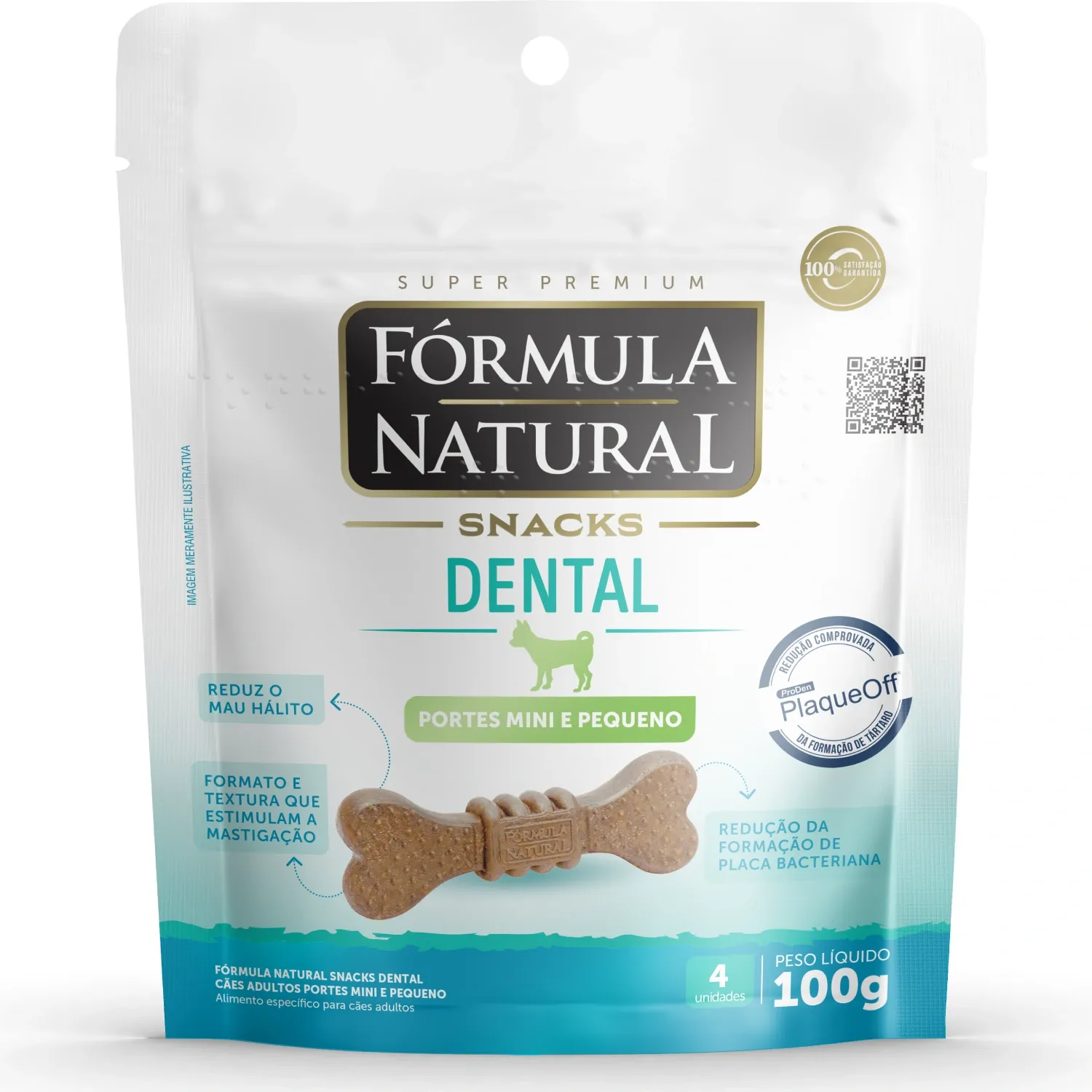 Snacks Fórmula Natural Dental Cães Minis e Pequenos