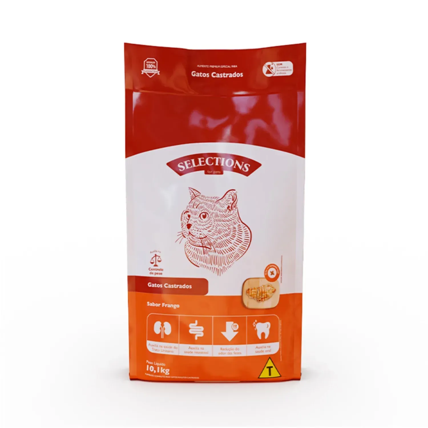 Ração Selections for Pets Gatos Castrados Frango