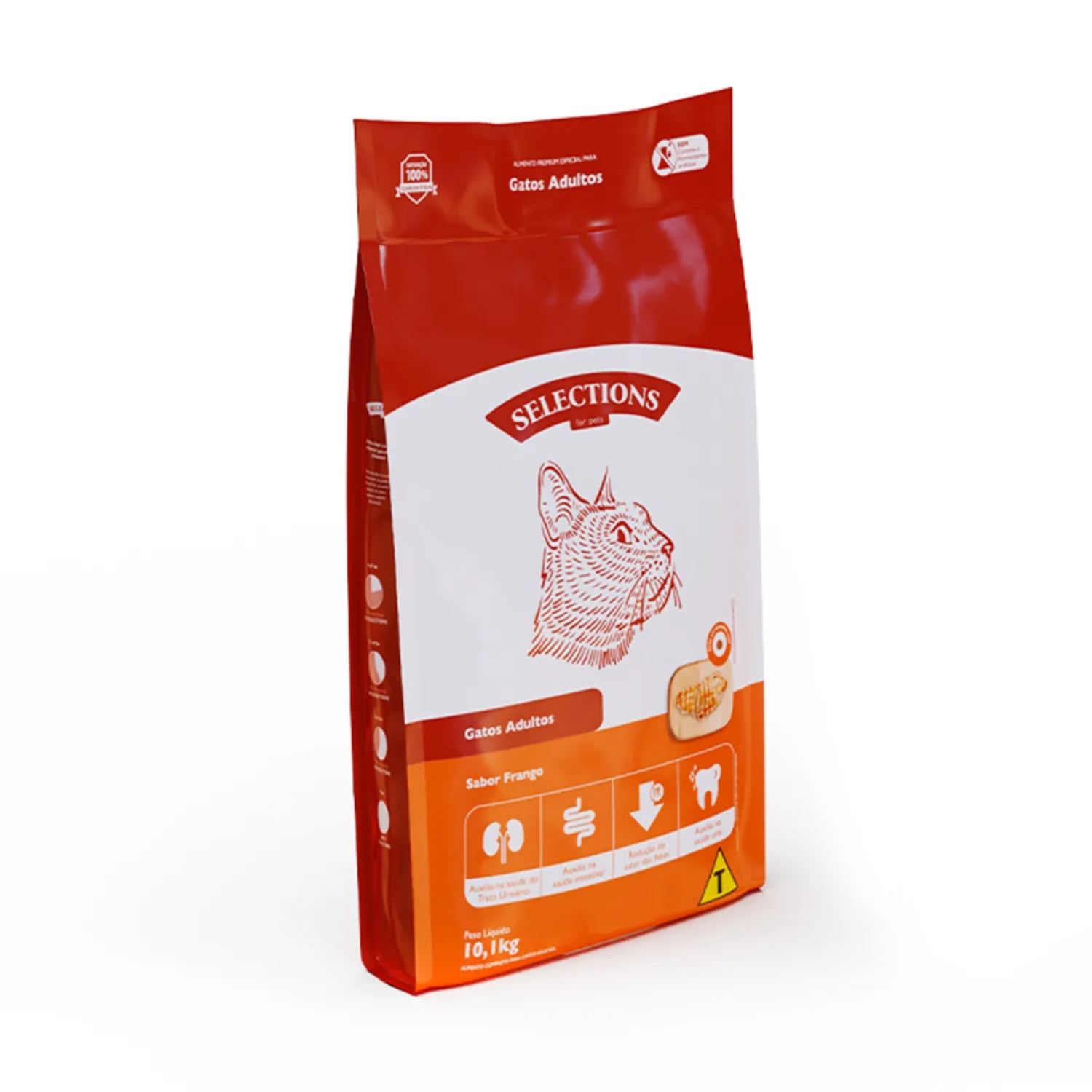 Ração Selections for Pets Gatos Adultos Frango