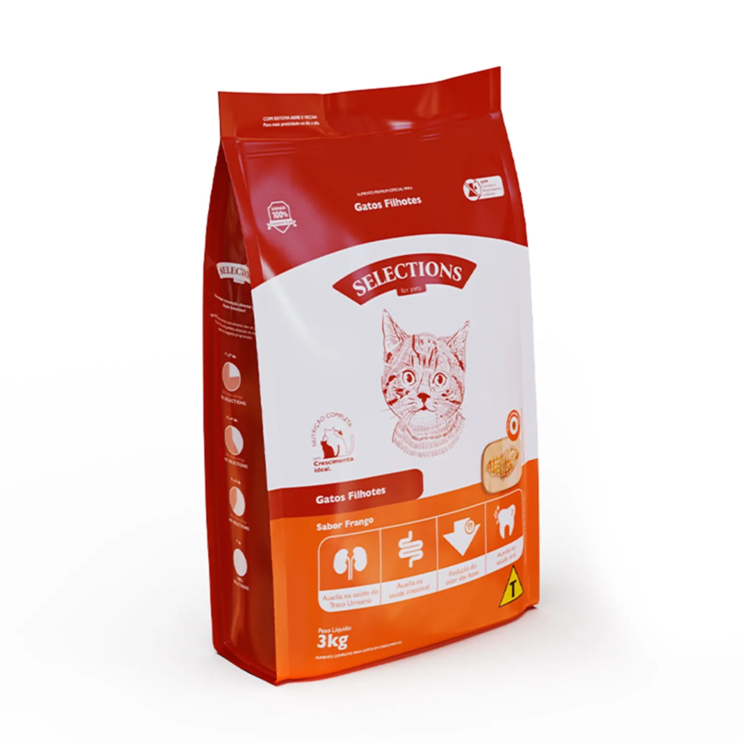 Ração Selections for Pets Gatos Filhotes Frango