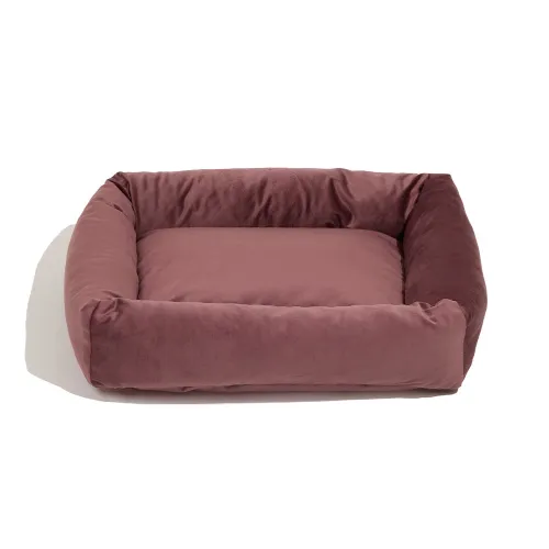 Cama Retangular para Cães e Gatos Spike Rosa