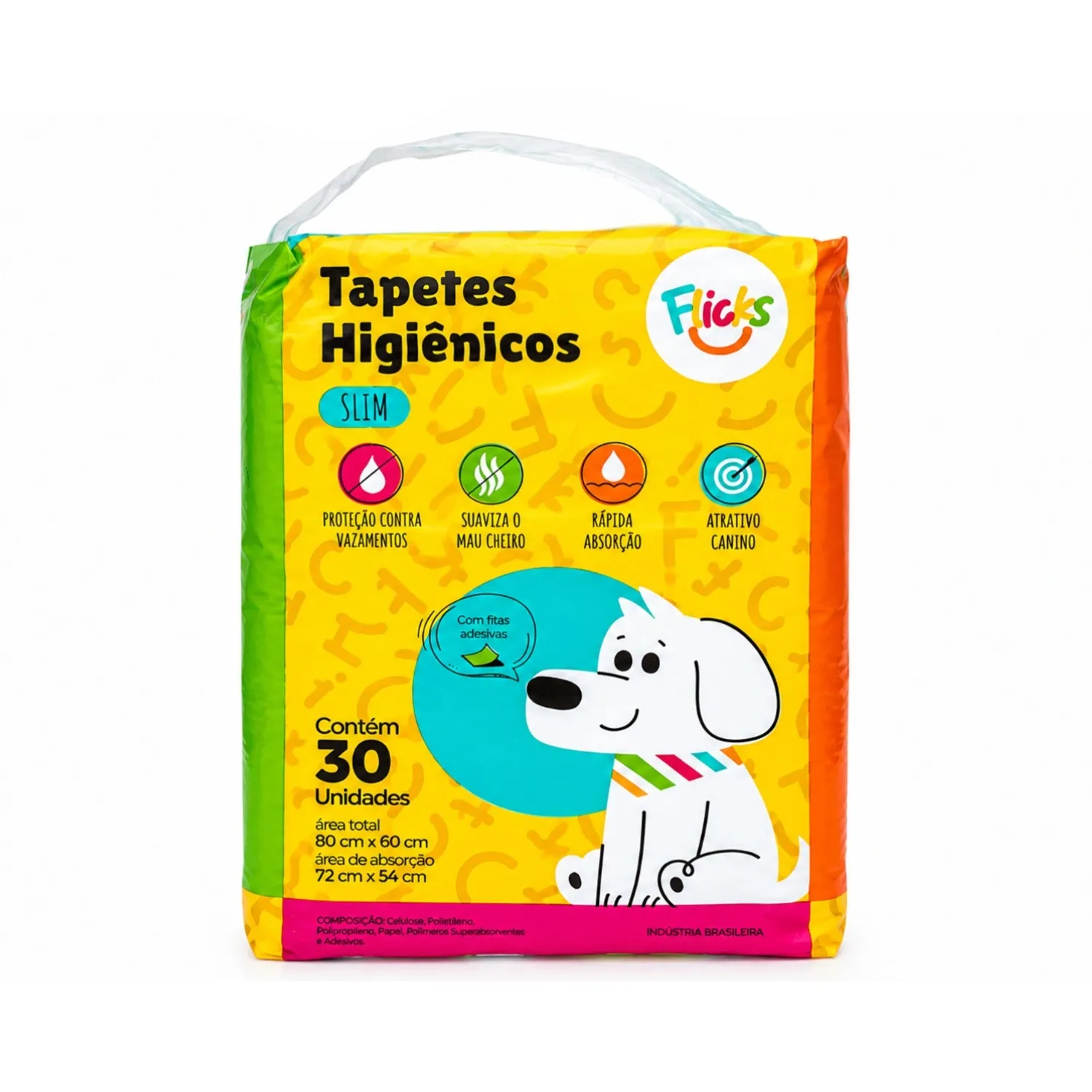 Tapete Higiênico Flicks Slim 80x60 cm