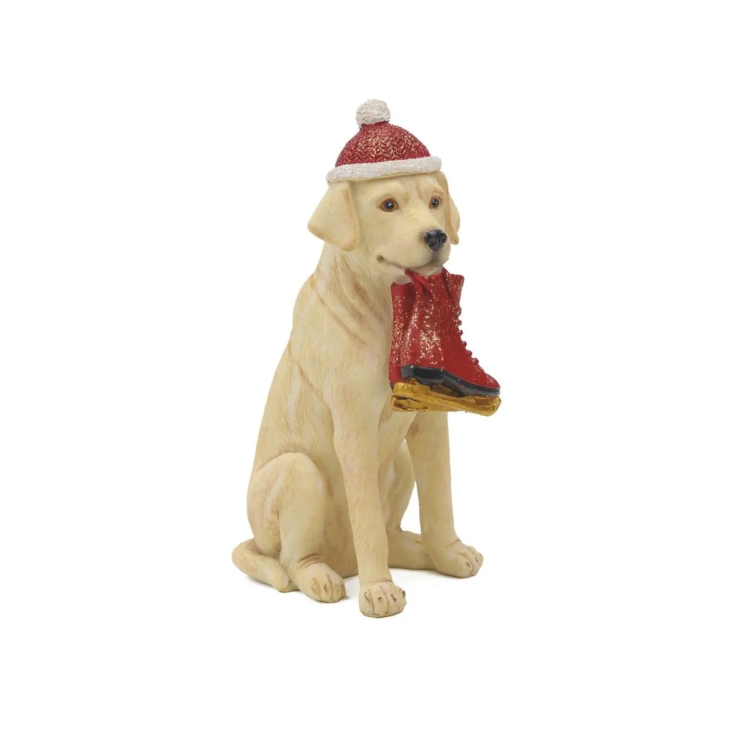 Enfeite Natal Cachorro com Bota Camurça Cromus
