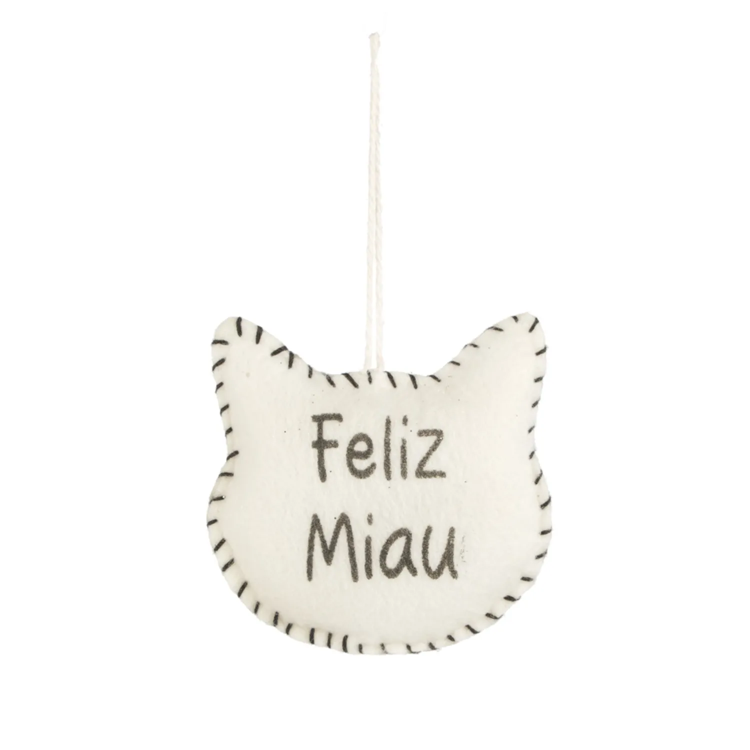 Enfeite Natal Pendente Feliz Miau Cromus