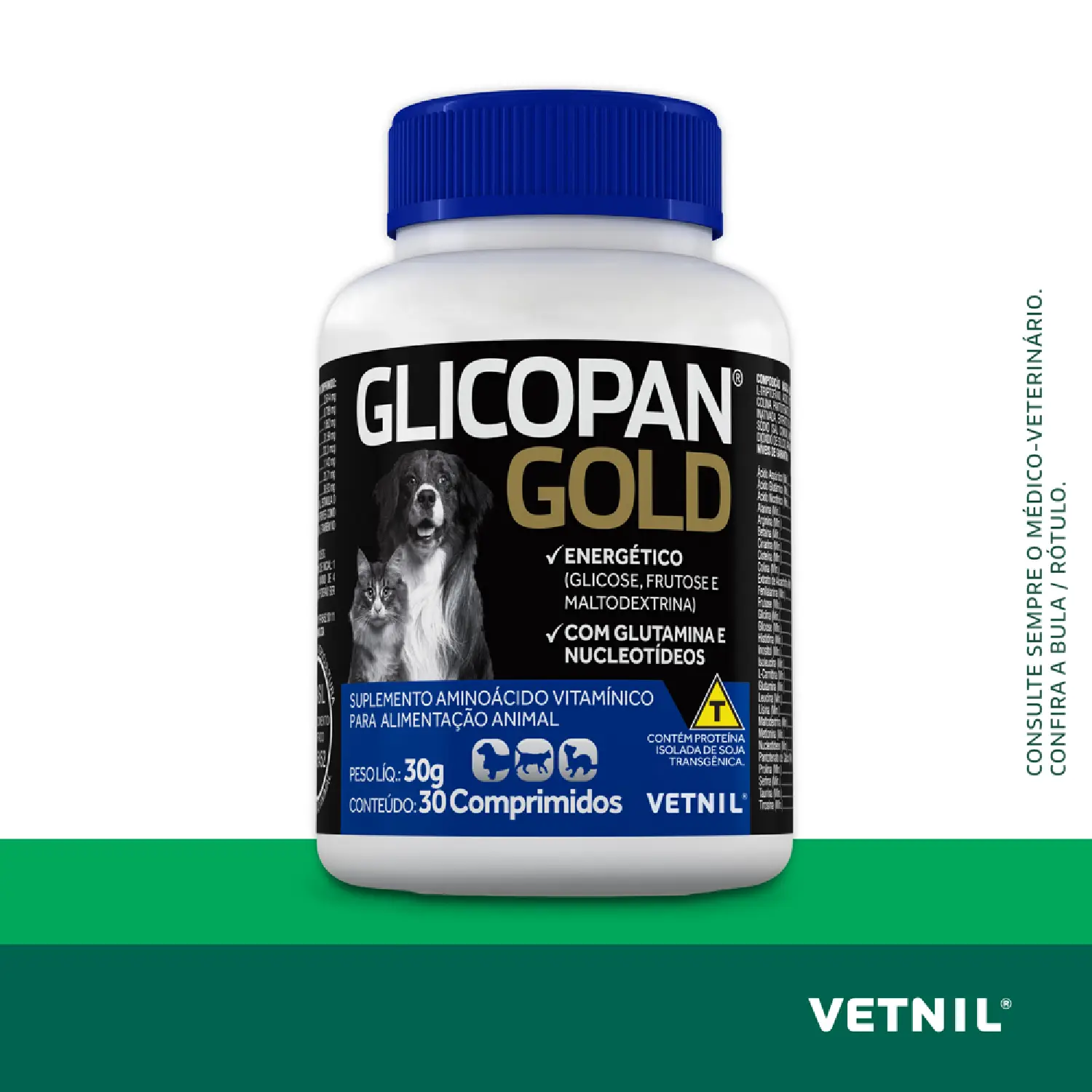 Glicopan Gold Comprimidos Suplemento de Vitaminas Vetnil