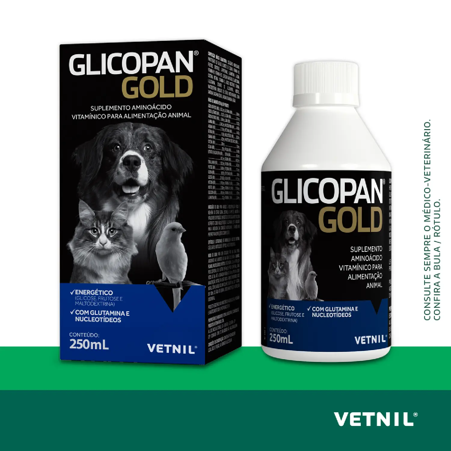 Glicopan Gold Suplemento de Vitaminas para Pets Vetnil