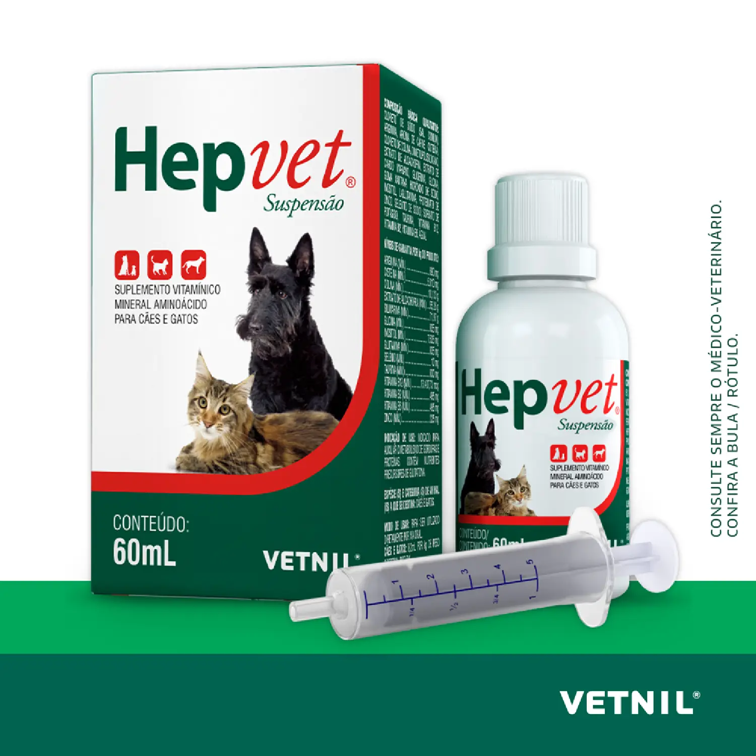 Hepvet Suspensão Suplemento Cães e Gatos