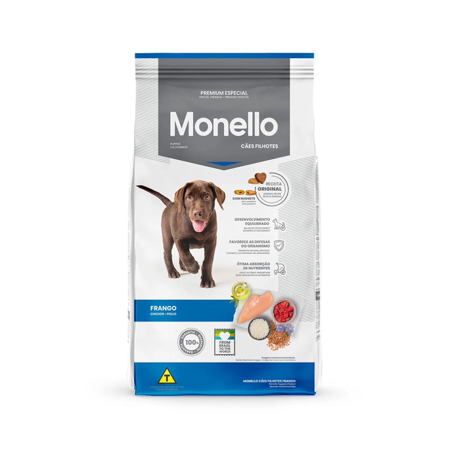 Ração Monello para Cães Filhotes Frango