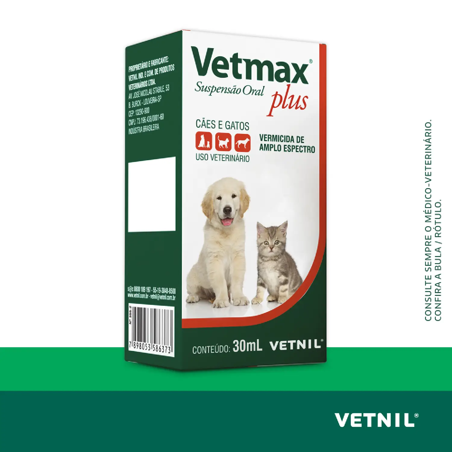 Vermífugo Vetmax Plus Suspensão