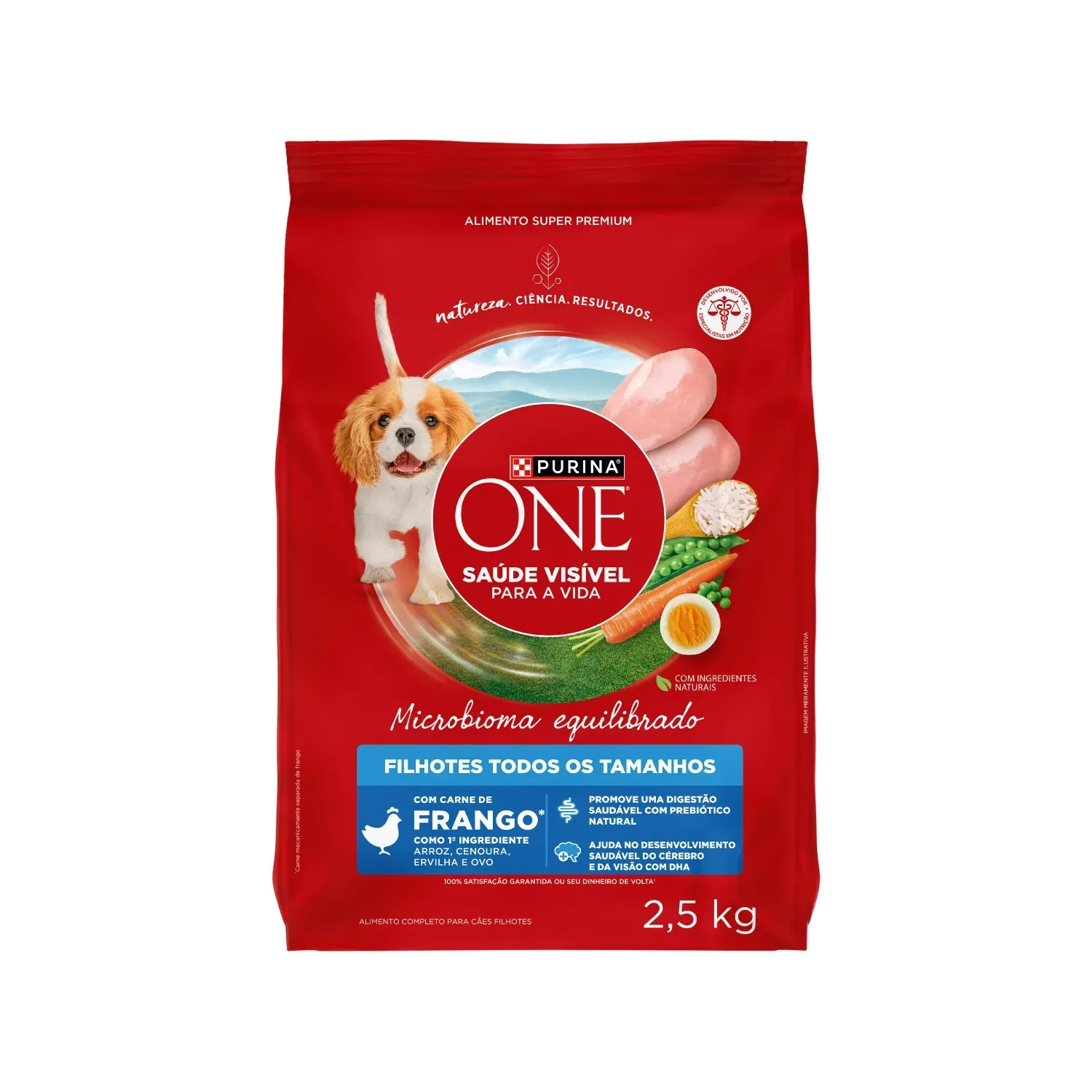 Ração Purina One Microbioma Equilibrado Cães Filhotes Frango