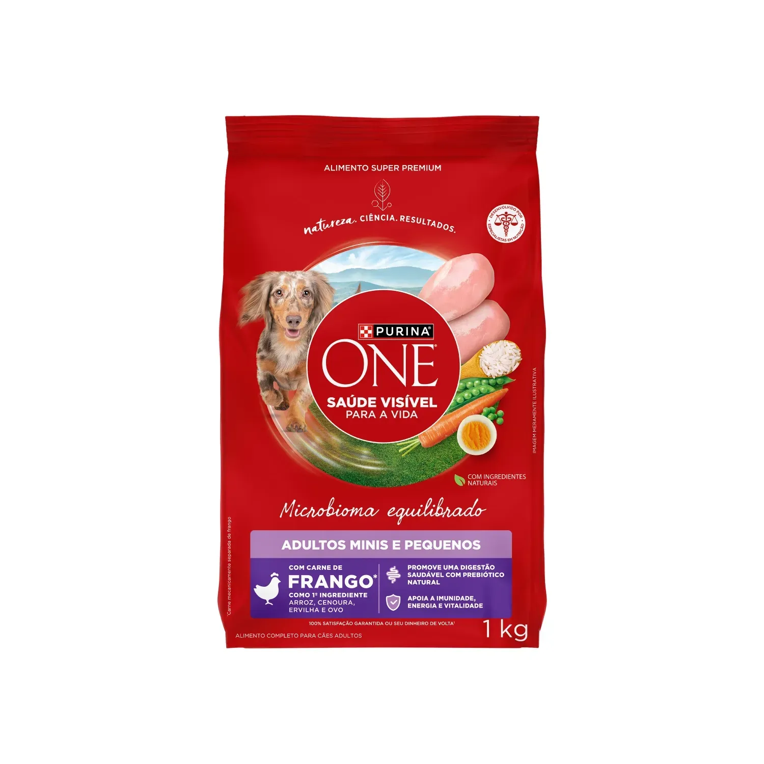 Ração Purina One Microbioma equilibrado Cães Adultos Minis e Pequenos Frango