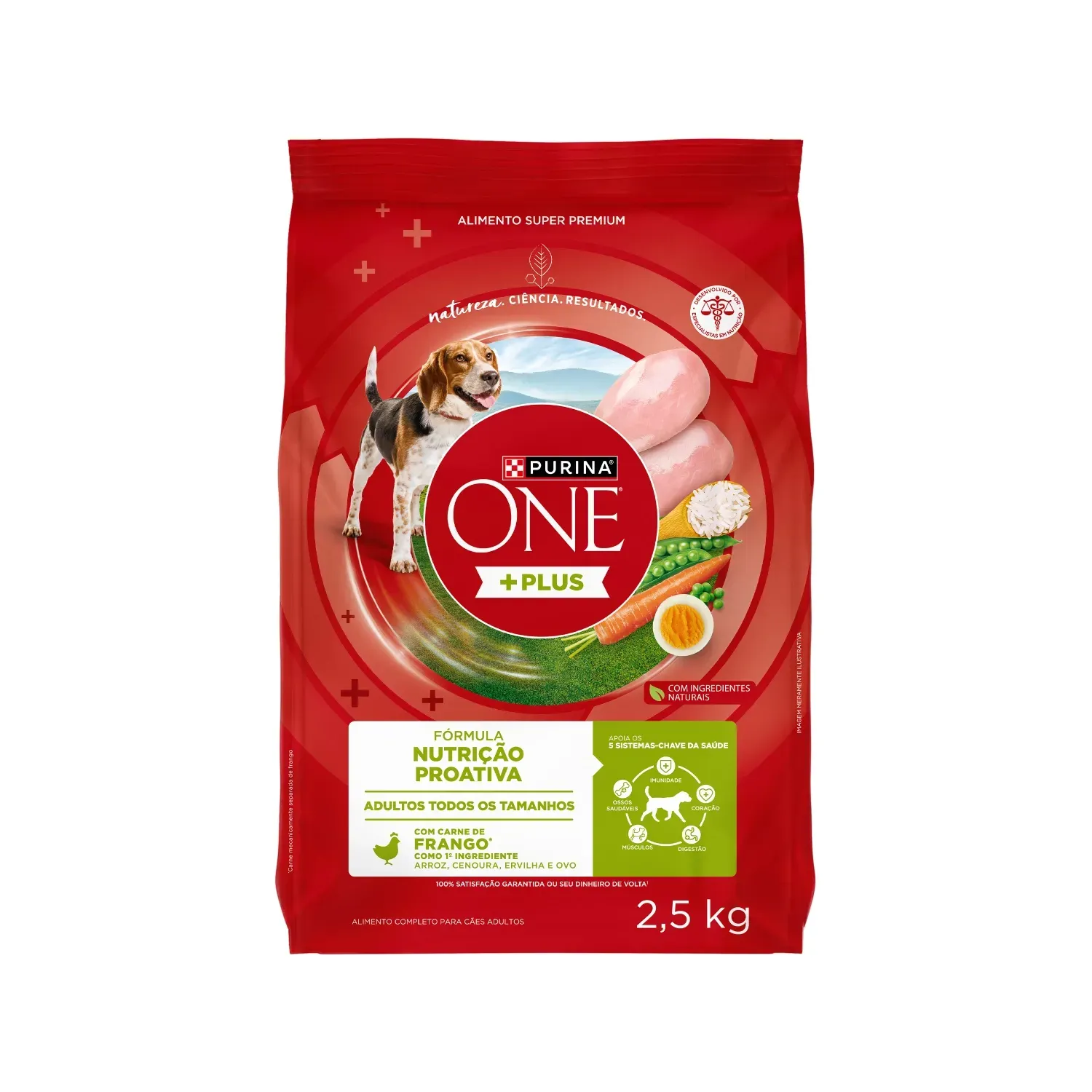 Ração Purina One Plus Nutrição Proativa Cães Adultos Frango