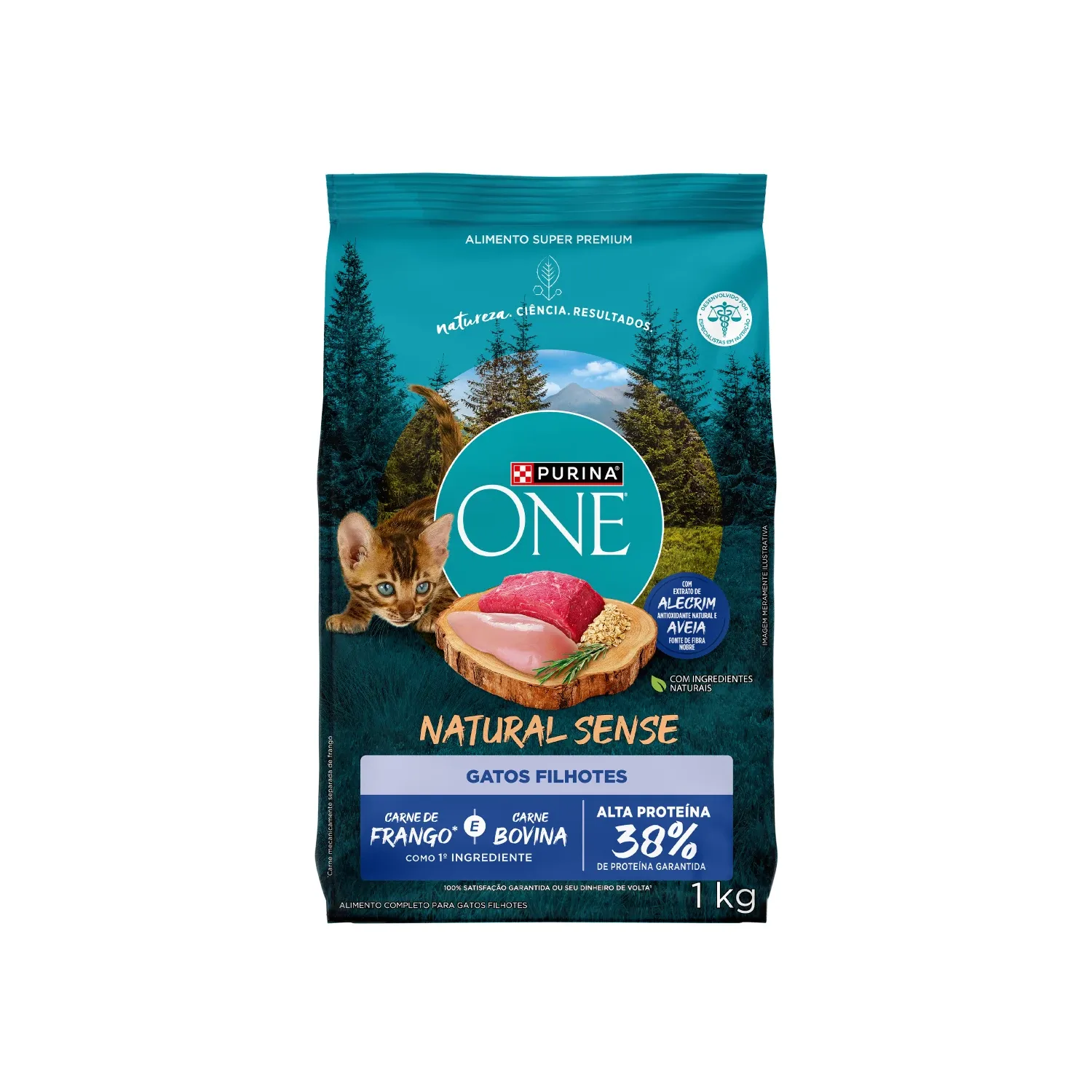 Ração Purina One Natural Sense Gatos Filhotes Frango e Carne