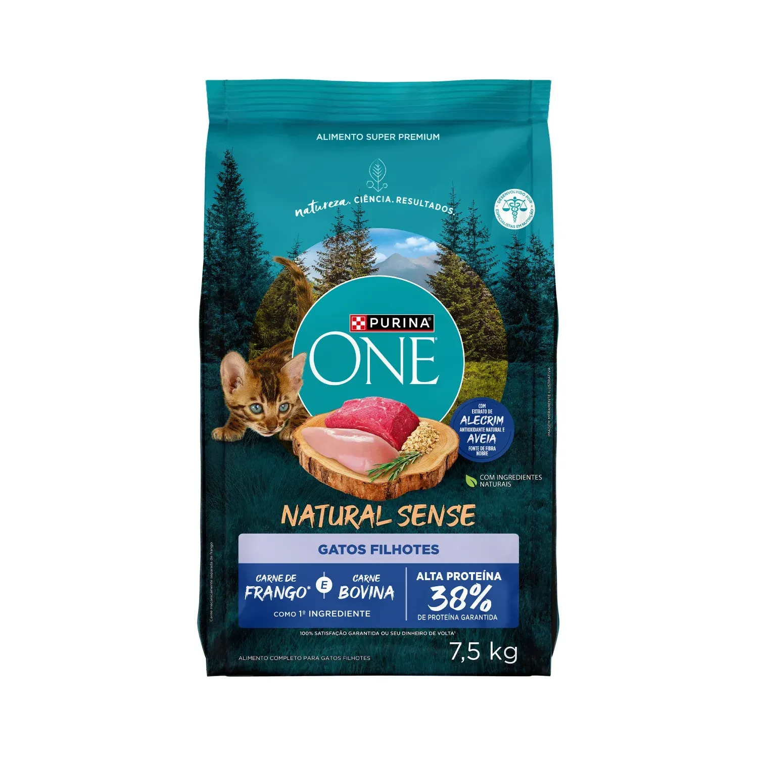 Ração Purina One Natural Sense Gatos Filhotes Frango e Carne