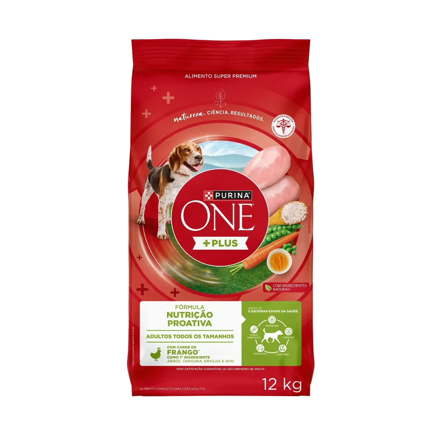 Ração Purina One Plus Nutrição Proativa Cães Adultos Frango