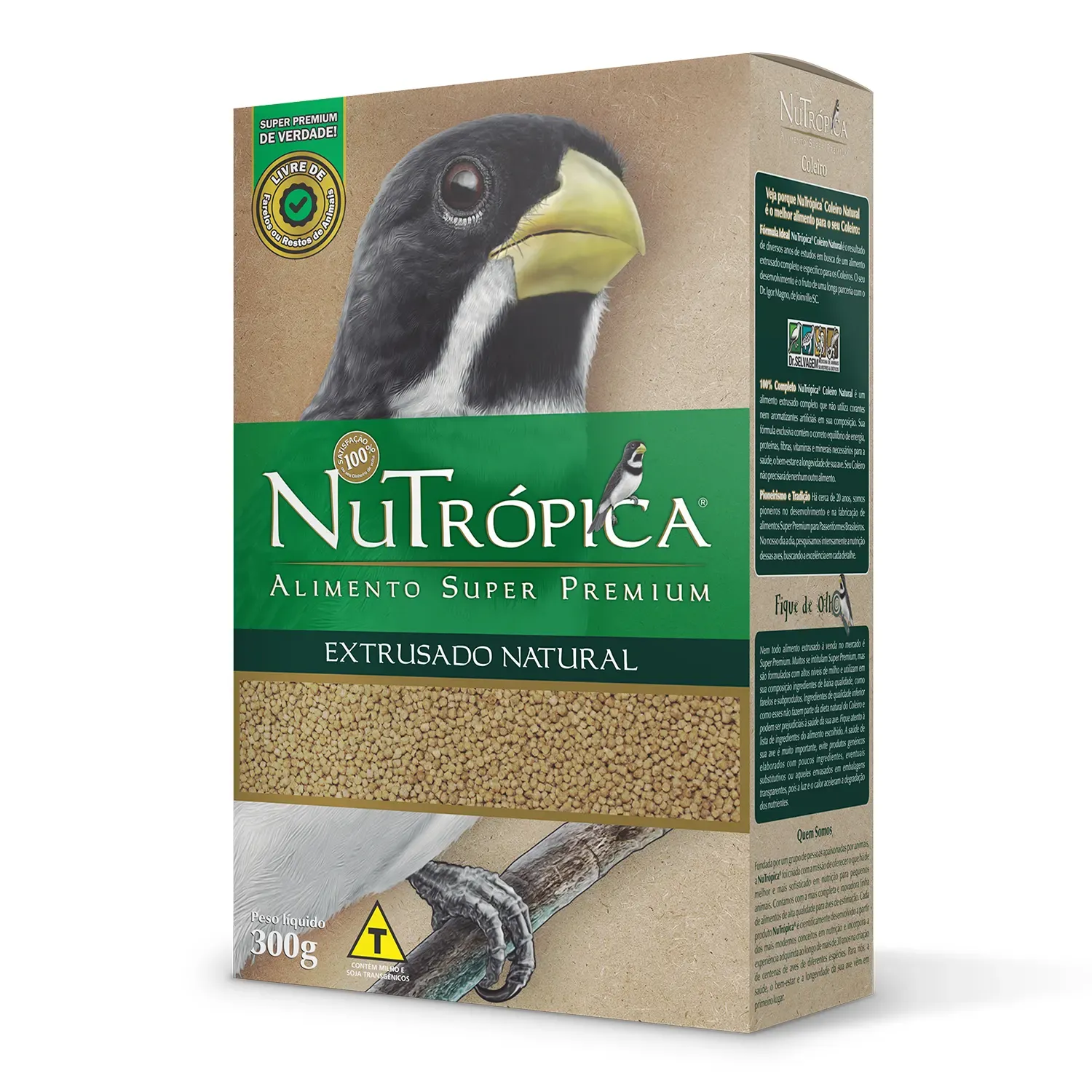 Ração Nutrópica Coleiro Extrusado Natural