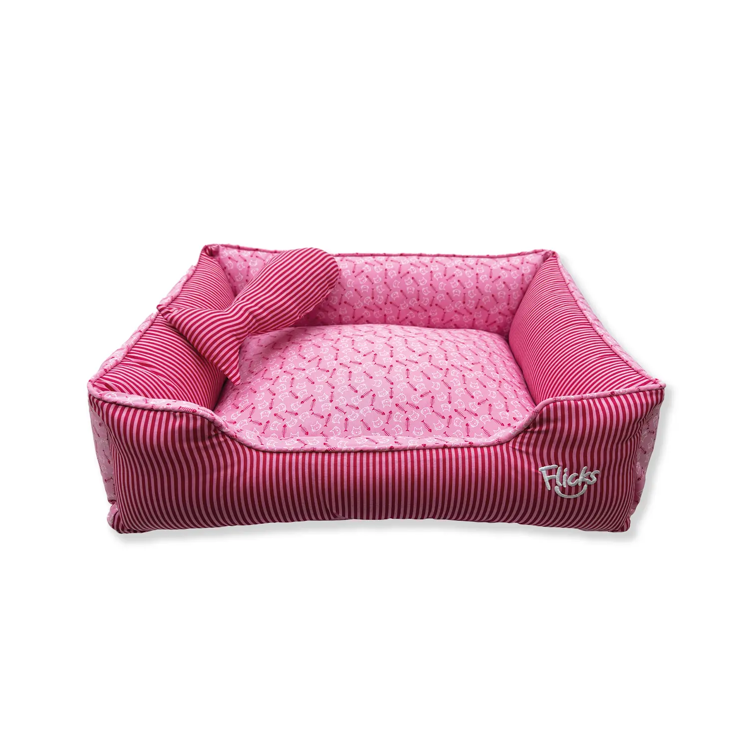 Cama Flicks Peixinho Rosa para Cães e Gatos