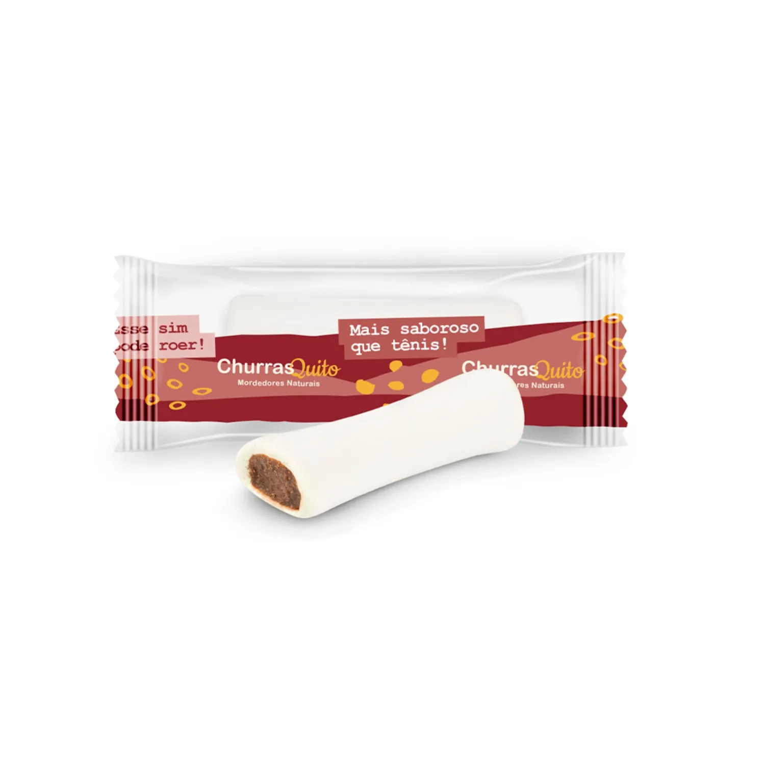Ossinho Recheado Churrasquito para Cães Frango